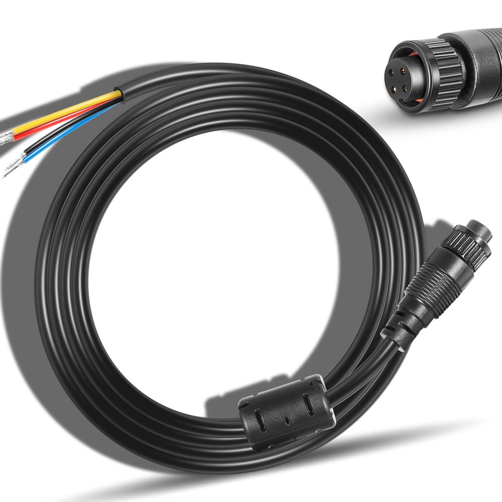 000-00128-001 4-pin Power Cord Fit for Simrad GO9/12, Vulcan 7/9/12, NSS EVO3, ZEUS2,ZEUS3 for Power in, Power Control Bus and External Alarm (6.5 Feet)