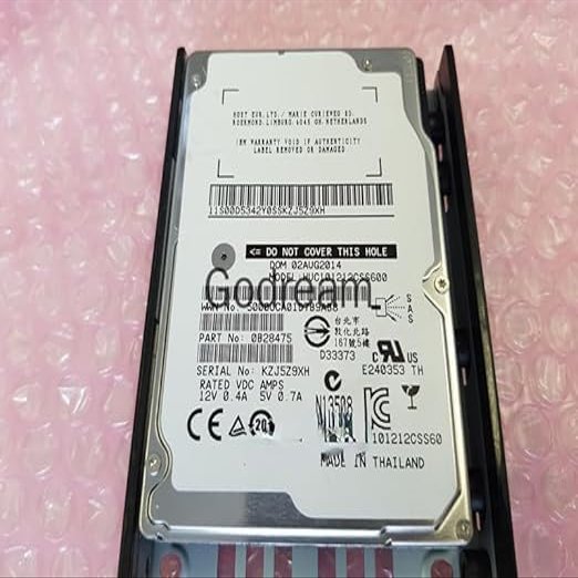 for 1.2TB 2.5 Inch 10K 6G SAS V7000 Storage Hard Disk 85Y6156 85Y6155