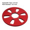 1/4 10.5 Inch Empty Takeup Reel, 6 Hole Aluminum Alloy, Universal Opening for Sound Tape Machines (Red) view 3