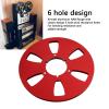 1/4 10.5 Inch Empty Takeup Reel, 6 Hole Aluminum Alloy, Universal Opening for Sound Tape Machines (Red) view 4