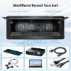Conference Table Power Hub with 9.8FT Power Cord, Table Top Box with 2 AC Power+2 USB-A Charger+1 HDMI+1 RJ45(CAT6)+1 Audio, Tabletop Multimedia Connectivity Box for Conference Room view 2