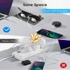 Conference Table Power Hub with 9.8FT Power Cord, Table Top Box with 2 AC Power+2 USB-A Charger+1 HDMI+1 RJ45(CAT6)+1 Audio, Tabletop Multimedia Connectivity Box for Conference Room view 3