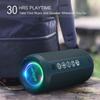 Ortizan Portable Bluetooth Speaker: IPX7 Waterproof, 24W Loud Sound, Deep Bass, Bluetooth 5.3, LED Lights, Wireless Stereo Pairing, 30H Playtime, for Home/Outdoor/Party/Beach, Birthday Gift (Blue) view 4