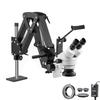 DZQ Multi-Directional Microscope with Spring Bracket, 7X-45X Magnification Jewelry Microscope, Micro Jewelry Inlaid Stand with Ring LED Light view 1