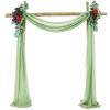 Wedding Arch Draping Fabric Wedding Arch Chiffon Sheer Drapes Birthday Party Backdrop Curtains Christmas Decoration(70x600CM) view 1
