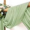 Wedding Arch Draping Fabric Wedding Arch Chiffon Sheer Drapes Birthday Party Backdrop Curtains Christmas Decoration(70x600CM) view 3