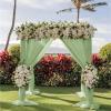 Wedding Arch Draping Fabric Wedding Arch Chiffon Sheer Drapes Birthday Party Backdrop Curtains Christmas Decoration(70x600CM) view 4