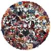 100PCS Masquerade Transparent Stickers Pack,Halloween Aesthetic Retro Masked Ball Decor for Laptop Gifts for Teens Adults Waterproof PET Dried Rose Stickers for Notebook Phone Halloween Party Favors view 1