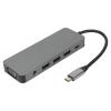 11 in 1 USB C Hub, Grey USB Splitter with 4K, VGA, Gigabit RJ45, 3 USB3.0 Ports, 100W PD Charging, Storage and Memory Card Reader, 3.5mm Audio for Laptop and Computer Acces view 1