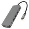 11 in 1 USB C Hub, Grey USB Splitter with 4K, VGA, Gigabit RJ45, 3 USB3.0 Ports, 100W PD Charging, Storage and Memory Card Reader, 3.5mm Audio for Laptop and Computer Acces view 3
