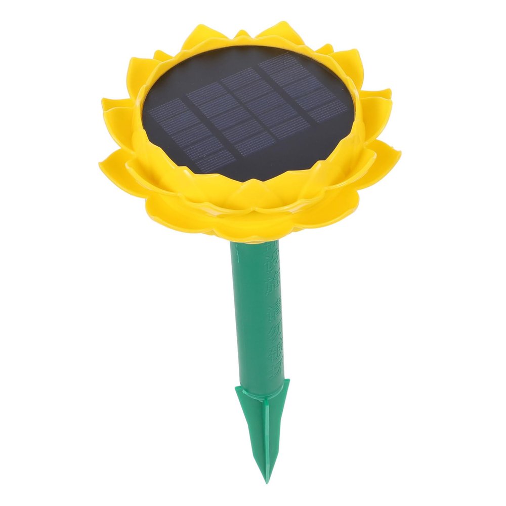 KALLORY Solar Powered Lotus Shaped Speaker for Outdoor Use Buddha Songs Music Player Unique Design for Garden and Patio Decor Music Lovers