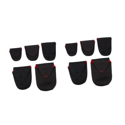 ARTIBETTER 10pcs Shockproof Neoprene Camera Lens Pouch Protective Storage Bag for and Camera Lens Accessories
