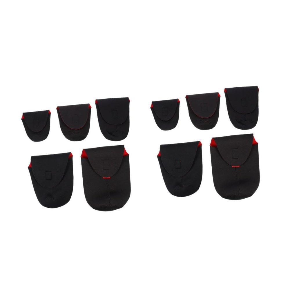 ARTIBETTER 10pcs Shockproof Neoprene Camera Lens Pouch Protective Storage Bag for and Camera Lens Accessories