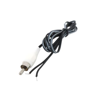 ACGTUY 3X 1.5m 2pin Car R/CA Male Red Black Audio Connector Plug Cable Av Single Video Extension Wire Lead DIY Repair Cord(3pcs White)