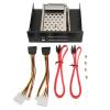 2.5in Trayless HDD Enclosure, Bay II Interface, ABS Stainless Steel, 7 9.5mm Drive Thickness, Hot Swap Mobile Rack Cage, Up to 6Gbps Transfer Speed, for Professional U view 1