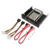 2.5in Trayless HDD Enclosure, Bay II Interface, ABS Stainless Steel, 7 9.5mm Drive Thickness, Hot Swap Mobile Rack Cage, Up to 6Gbps Transfer Speed, for Professional U view 3