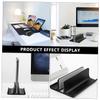 Angoily Vertical Laptop Stand for Desk Cooling Laptop Stand Aluminum Alloy Notebook Cooler Rack Easy to Assemble Portable view 4