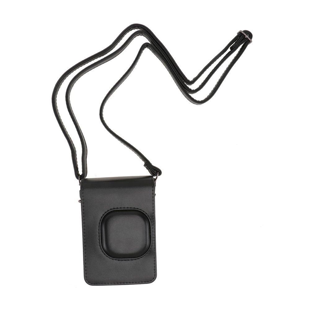ARTIBETTER Pu Leather Camera Shoulder Bag for Mini Vintage Camera Case Magnetic Lock Convenient Design for Travel and Daily Use Black