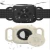 2 Pack Dog Collar Holder Compatible with Tile Mate 2022 2024 Tracker, Waterproof Anti-Scratch Finder Protective Cover for Tile Tracker, Silicone Case Accessories for Pets Dog Cat(Black Grey) view 1