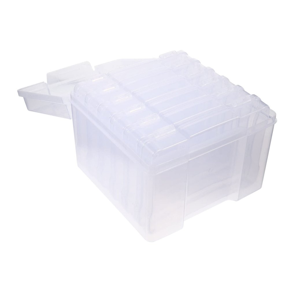 Angoily 1Set Photo Storage Container Craft Organizer Box for Greeting Cards Postcards