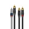 bodateng R/CA to R/CA Subwoofer Audio Cable Y-Type Adapter 1 Male(Female) to 2 Male(Female) Stereo HiFi Cable Four Modle 0.2m 0.5m 1m 2m 300cm(Male to 2-Female,2m) view 2