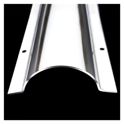 HQLBD Wire Guard Raceway Stainless Steel, Half Round Silver Metal Cord Cover 100CM Long, Cable Concealer for Ceiling, Corner, Floor, Perforated Installation(L 5x1m)