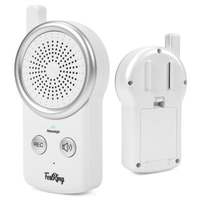 50 Seconds Voice Recorder with Playback, Kids Toy Voice Recorder, Simple Digital Recorder for Quick Note-Taking, Small 2-Button Dictaphone for Toddlers/Seniors - White