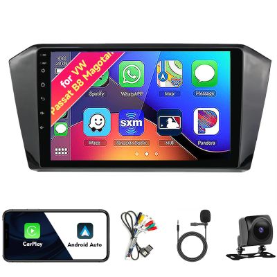 Car Radio Stereo for Volkswagen VW Passat B8 Magotan 2015-2019, Android 13, 10.1" IPS Touch Screen Upgrade Dash Kit with CarPlay & Android Auto, GPS Navigation DSP SWC 5G WiFi Camera 4CORE 2+32GB