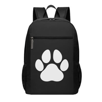 NUSDB Dog Paw Print Travel Laptop Backpack, Business Anti Theft Slim Sturdy Laptops Backpacks, College Computer Bag Gift for Men & Women Fits 17 Inch Notebook,Black