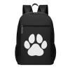 NUSDB Dog Paw Print Travel Laptop Backpack, Business Anti Theft Slim Sturdy Laptops Backpacks, College Computer Bag Gift for Men & Women Fits 17 Inch Notebook,Black view 1