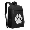 NUSDB Dog Paw Print Travel Laptop Backpack, Business Anti Theft Slim Sturdy Laptops Backpacks, College Computer Bag Gift for Men & Women Fits 17 Inch Notebook,Black view 2