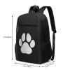 NUSDB Dog Paw Print Travel Laptop Backpack, Business Anti Theft Slim Sturdy Laptops Backpacks, College Computer Bag Gift for Men & Women Fits 17 Inch Notebook,Black view 3
