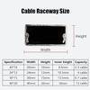 HQLBD Aluminum Floor Cable Raceway, Tread-Resistant Self-Adhesive Wire Hiders for Electrical Cable Management, Cord Cover Concealer Kit for Safety Proof(G,24 * 12MM) view 2
