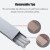 HQLBD Aluminum Floor Cable Raceway, Tread-Resistant Self-Adhesive Wire Hiders for Electrical Cable Management, Cord Cover Concealer Kit for Safety Proof(G,24 * 12MM) view 4
