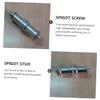 ARTIBETTER Threaded Screw Adapter Spigot Set 1/4 to 3/8 Conversion for Flash Light Stand and Equipment view 2