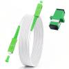 10FT SC/APC to SC/APC Fiber Optic Cable, Armored Single Mode Patch Cord for High-Speed Internet (9/125m, OS1/OS2 Compatible, LSZH White) view 1