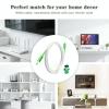 10FT SC/APC to SC/APC Fiber Optic Cable, Armored Single Mode Patch Cord for High-Speed Internet (9/125m, OS1/OS2 Compatible, LSZH White) view 4