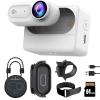 SHPTDJTIC 1080P Body Camera with 2500mAh Charging Case, 180 Rotatable Clip & Magnetic Lanyard, IPX7 Waterproof Body Cam, Magnetic Body Camera Recording for Pet,Security,Travel(White64G) view 1