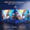 2500 ANSI/ Official Apps/360Stand 4K Projector with WiFi and Bluetooth, Auto Focus, Auto Keystone Short Throw Projector Native 1080P Support 36W DoIby Audio Smart Projector view 2