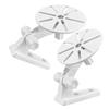 DOITOOL 2pcs Camera Bracket Wall Camera Mount Wall Mount Bracket for Camera Security Camera Stand Camera Wall Mounted Bracket Camera Wall Bracket Camera Holder Wall Ceiling Mount White view 1