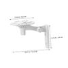 DOITOOL 2pcs Camera Bracket Wall Camera Mount Wall Mount Bracket for Camera Security Camera Stand Camera Wall Mounted Bracket Camera Wall Bracket Camera Holder Wall Ceiling Mount White view 2