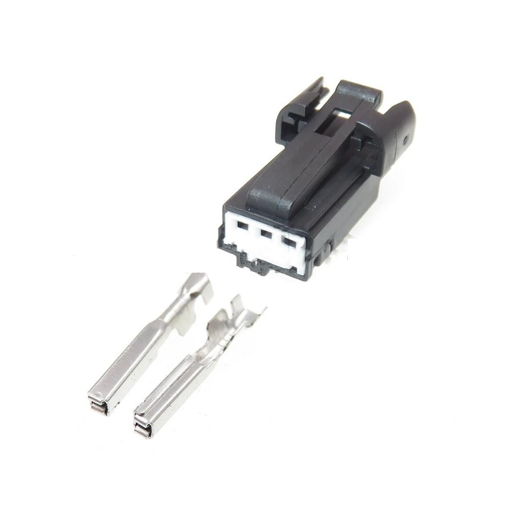 Chunsu 4 Set 3 Hole 31067-1010 Auto Front Door Tweeter Horn Cable Connectors 31067-1070 Car Wiring Terminal Socket(Black)