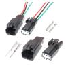 Chunsu 4 Set 3 Hole 31067-1010 Auto Front Door Tweeter Horn Cable Connectors 31067-1070 Car Wiring Terminal Socket(Black) view 2