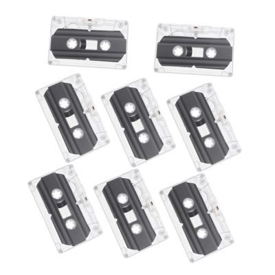 Milisten 8pcs Mini Tape Micro Cassette Player Portable Cassette Tape Player Cassette Player Recorder Blank Cassette Tapes Audio Cassettes Transparent Plastic