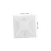 HOLIDYOYO 100pcs Zip Tie Mounting Squares for Cord Ties Fastener Adhesive Cable Clips for Wire Organizer view 2
