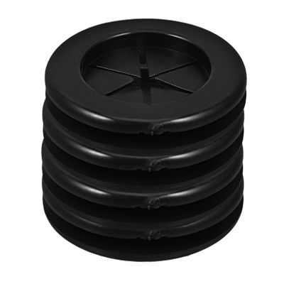 ABOOFAN 4pcs Black Rubber Grommets Dual-Sided Design for Cable and Fire Resistant Flexible Desk Hole Cover for Use