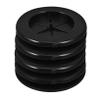 ABOOFAN 4pcs Black Rubber Grommets Dual-Sided Design for Cable and Fire Resistant Flexible Desk Hole Cover for Use view 1