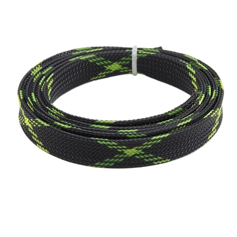 DJJSDMY Cable Sleeves Multi-Color Insulated Expandable Sleeve Braided High Density Protection Wire Wrap Sleeving(Color 7,10MM_1 Meter)