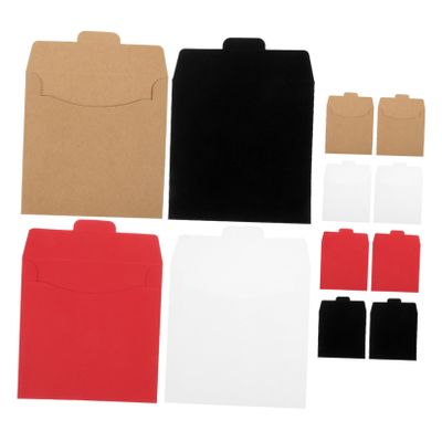 Cabilock 20pcs Kraft Paper Cd Dvd Envelopes Colors for Easy Organization Sleeves for Media Storage for Weddings and Invitations