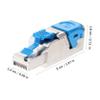 ARTIBETTER 10g Shielded Pass-Through Connector Tool Modular Cat Ethernet Network Cable for Laptops Routers and Gaming Fast Wiring Bend-Resistant Design view 2